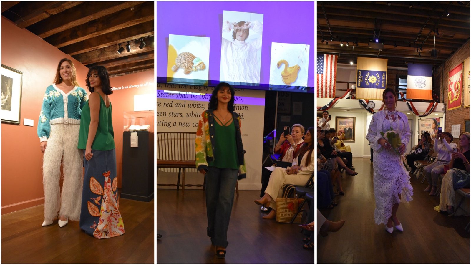 Teresa Colorado durante la presentación de su colección textil.